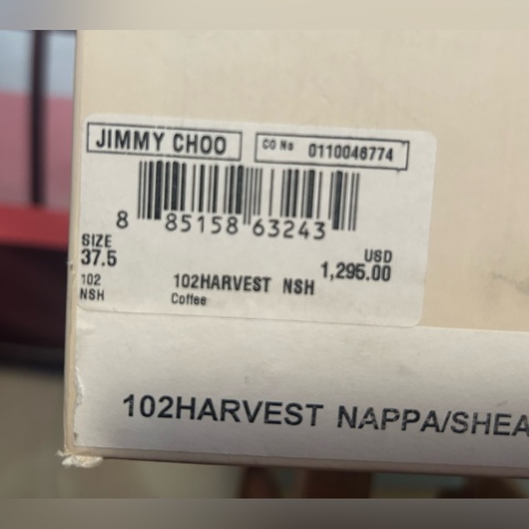 JIMMY CHOO Harvest Napa Shearling Brown Leather Calf Knee Boots AWESOME STEAL! - Picture 13 of 14